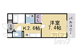 メゾンNICO 1Kの間取図画像