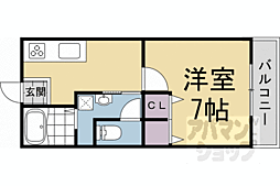 望月コーポ 1Kの間取図画像