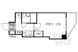 デリード桃山南 1Kの間取図画像