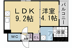 F asecia Tabit 1LDKの間取図画像