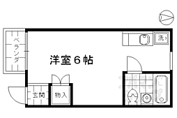 メゾンウェルス ワンルームの間取図画像