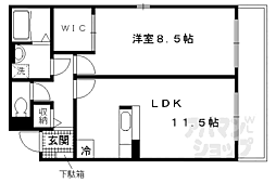 グレイス・シェーネ 1LDKの間取図画像