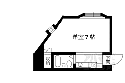 TomoNaビル 1Kの間取図画像