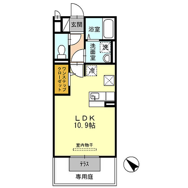 アンベリール都倉 105｜兵庫県姫路市飾磨区都倉2丁目(賃貸アパート1R・1階・30.03㎡)の写真 その2