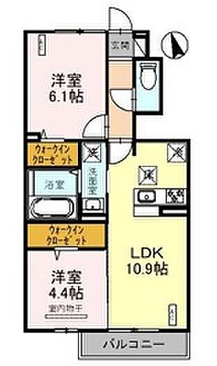 オルテンシア 102｜兵庫県神戸市西区王塚台4丁目(賃貸アパート2LDK・1階・50.38㎡)の写真 その2