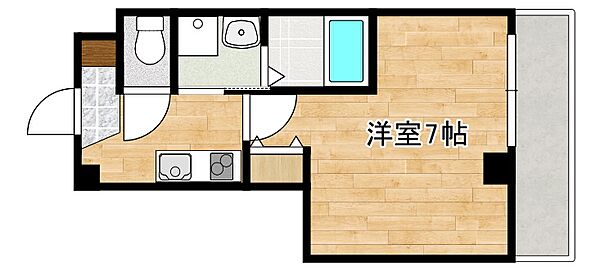 ＡＩＬＥ魚崎南 404｜兵庫県神戸市東灘区魚崎南町7丁目(賃貸マンション1K・4階・22.86㎡)の写真 その2