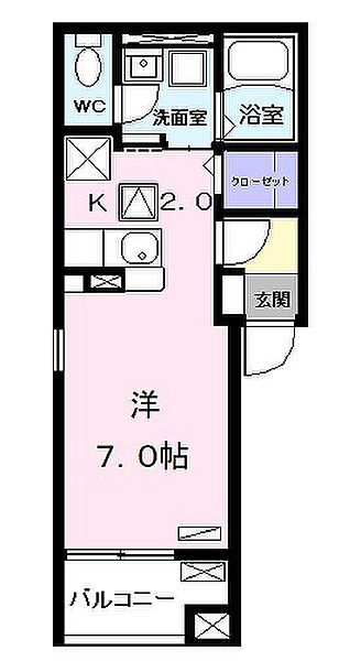 ヴェルデュールグレイス 201｜兵庫県姫路市北条永良町(賃貸アパート1K・2階・27.53㎡)の写真 その2