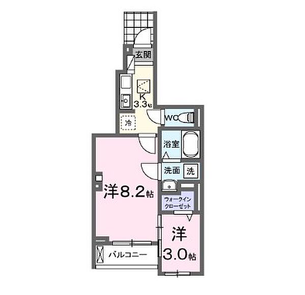 カトレアII 102｜兵庫県小野市黒川町(賃貸アパート2K・1階・34.01㎡)の写真 その2