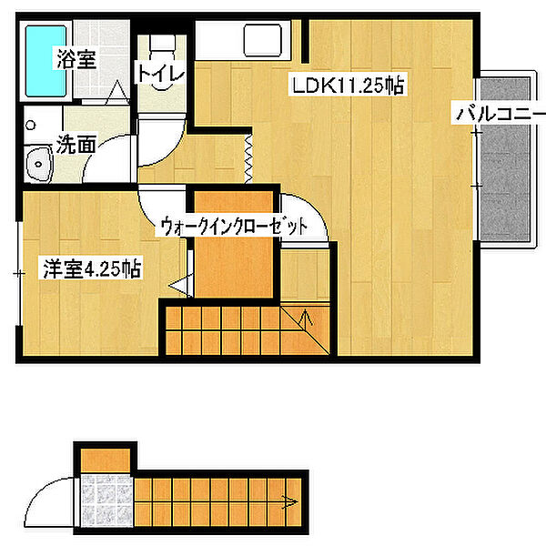 セジュール西浜 201｜兵庫県姫路市飾磨区西浜町1丁目(賃貸アパート1LDK・2階・41.99㎡)の写真 その2