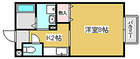 パセオ姫路 B204 ｜ 兵庫県姫路市亀山1丁目（賃貸アパート1K・2階・26.49㎡） その2