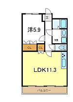 ミルフィオリ2 202 ｜ 兵庫県加古川市別府町新野辺（賃貸アパート1LDK・2階・41.04㎡） その2