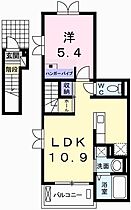 エスタ・シオン 202 ｜ 兵庫県相生市山手2丁目（賃貸アパート1LDK・2階・41.30㎡） その2