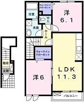 パレ・デリシュー 202 ｜ 兵庫県加西市北条町北条（賃貸アパート2LDK・2階・57.58㎡） その2