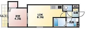 フォレ南武庫之荘イースト  ｜ 兵庫県尼崎市南武庫之荘３丁目（賃貸アパート1LDK・2階・30.01㎡） その2