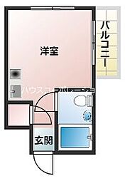 メゾン・ド・アトラー ワンルームの間取図画像