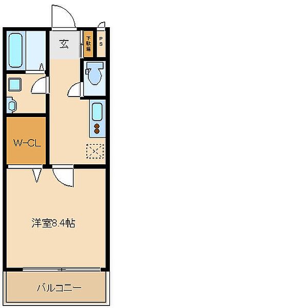 コンフォール武庫 ｜兵庫県尼崎市武庫之荘本町２丁目(賃貸アパート1K・1階・30.57㎡)の写真 その2