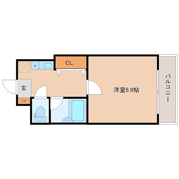 サンプラザ塚口 ｜兵庫県尼崎市名神町１丁目(賃貸マンション1K・2階・22.60㎡)の写真 その2