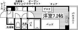 学生会館 NCReポートアイランド[食事付き] ワンルームの間取図画像