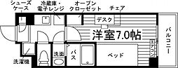 学生会館 NCReポートアイランド[食事付き] ワンルームの間取図画像