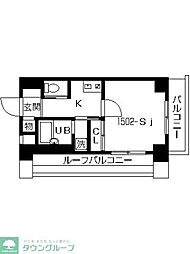 スカイコート本郷東大前壱番館 1Kの間取図画像