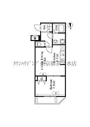 GRANPASEO文京小日向 1LDKの間取図画像