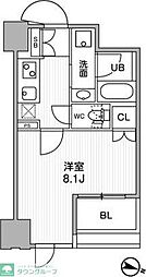 東神田テラスレジデンス 1Kの間取図画像