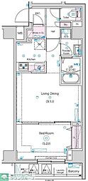 GENOVIA南千住VIII 1Kの間取図画像