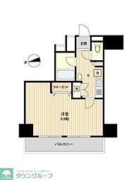 ラクラス新御徒町 1Kの間取図画像