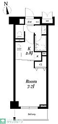 CLASSYOTSUYA 1Kの間取図画像