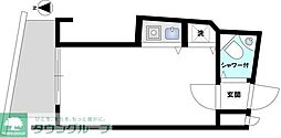 ロワール神楽坂 ワンルームの間取図画像