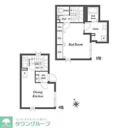 パセオ四谷 1LDKの間取図画像