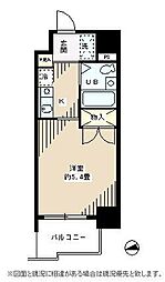フォレスタ御苑前 ワンルームの間取図画像