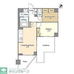 LUMIEC BUNKYO SENGOKU 1SLDKの間取図画像