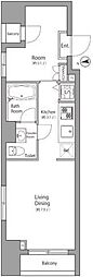 ラ・グレースダイヤモンドマンション秋葉原 1LDKの間取図画像