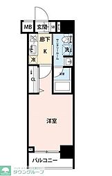 ステージグランデ上野 1Kの間取図画像