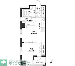 ParkCube銀座EAST 1LDKの間取図画像