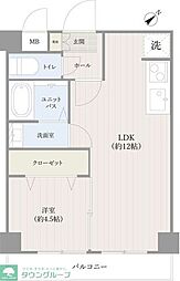 GSハイム小石川 1LDKの間取図画像