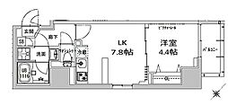 S-RESIDENCE神田avance 1DKの間取図画像