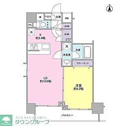 モンレーヴ錦糸町 1LDKの間取図画像