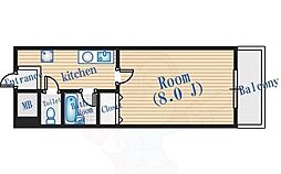 T'sclub壱番館 1Kの間取図画像