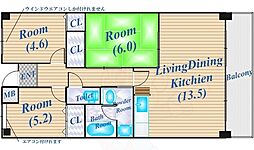 ヴィアーレ千里 3LDKの間取図画像
