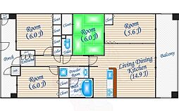 ディーグラフォート千里中央 4階/406