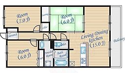 プリンスコート刀根山 1階/102
