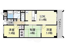 インペリアル南ヶ丘 2階/-