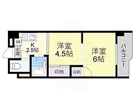 カルム東豊中  ｜ 大阪府豊中市東豊中町５丁目3番2号（賃貸マンション2K・5階・30.00㎡） その2