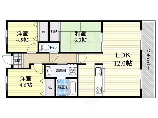 アーバンヒルズ千里 601｜大阪府吹田市上山手町(賃貸マンション3LDK・6階・72.00㎡)の写真 その2