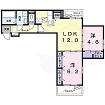 レオン パッソ  ｜ 大阪府豊中市桜の町５丁目8番3号（賃貸アパート2LDK・1階・55.57㎡） その2