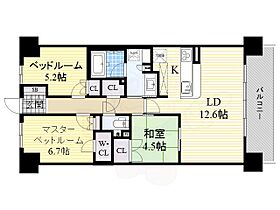 パークナードフィット津雲台  ｜ 大阪府吹田市津雲台５丁目11番1号4（賃貸マンション3LDK・10階・75.20㎡） その2