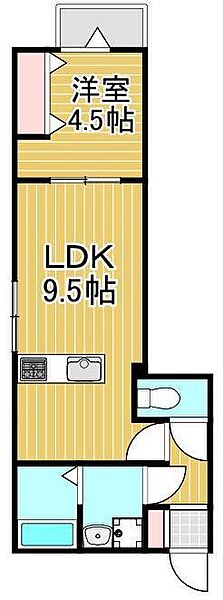 レクシア六町 301｜東京都足立区六町3丁目(賃貸アパート1K・3階・34.25㎡)の写真 その2