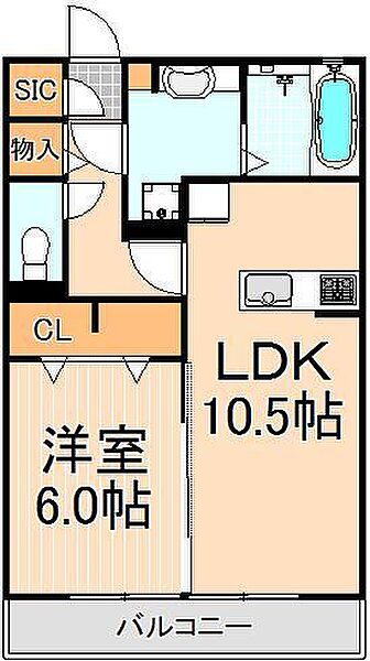 メイプルアベニュー 302｜東京都足立区江北4丁目(賃貸アパート1LDK・3階・45.04㎡)の写真 その2